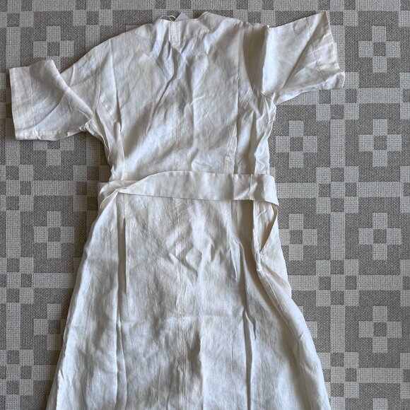 Everlane The Wrap Dress in Linen, XS, in Linen - Picture 4 of 4